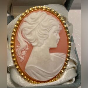 Large Vintage Cameo Broach